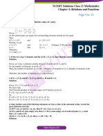 NCERT Solutions For Class 11 Maths Chapter 2 Relations and Functions