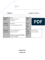 Assignment Academic Year 2021-22: BM565 Digital Business & New Technologies DR Muhammad Haque