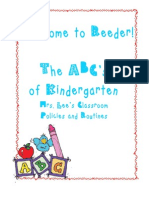 ABCs of Kindergarten - Reeder