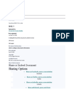 Sharing Options: Share or Embed Document