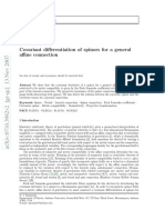 Poplawski - 2007 - Covariant Differentiation of Spinors For A General