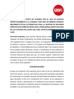 Punto de Acuerdo Escasez de Agua Nuevo León 