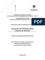 La Pensée de L'homme Dans L'œuvre de Vercors: Thèse de Doctorat en Littérature Française