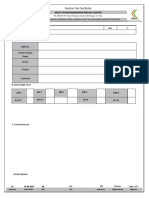 Routine Test Certificate: Unid No. Finish Product Name SO No. Project