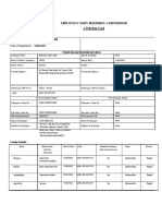 Employees' State Insurance Corporation E-Pehchan Card: Insured Person: Insurance No.: Date of Registration