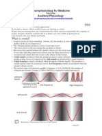 Hearing: Neurophysiology For Medicine Auditory Physiology