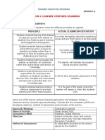 Session 1: Learner-Centered Learning: Activities and Assessment