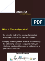 Thermodynamics: MR Edd Villamor