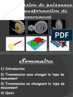 Transmission de Puissance Avec Transformation de Mouvement