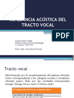 Impedancia Del Tracto Vocal