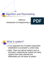 Algorithm and Flow Charting