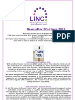 Newsletter 22nd June 2011