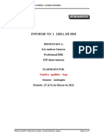 Modelo - Informe de Gestion de La Seguridad y Salud en El Trabajo - Planta Pepsico Indigo