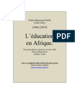 Education en Afrique 2019