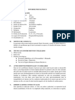 Informe Psicológico