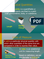 Quantities, Measurements, and Vectors