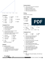 Tests B Answer Key: Diagnostic Test