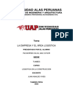 Universidad Alas Peruanas: Facultada de Ingenieria Y Arquitectura