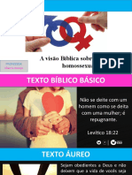 Lição 3 EBD JUVENIS - Visão Biblica Sobre A Pratica Homossexual