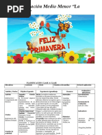 Planificación Medio Menorr La Primavera B.N.O