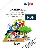 Science 1: Natural Objects Seen in The Sky During Nighttime