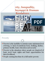 Poverty, Inequality, Unemployment & Human Resources