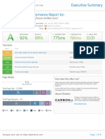 After Optimization Site Performance Report