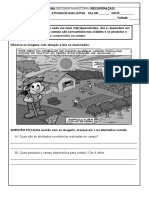 Avaliação de RECUPERAÇÃO - 4 Ano - Geografia História