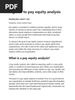 0A Guide To Pay Equity Analysis