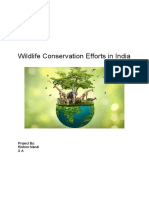 Wildlife Conservation Efforts in India: Project By: Rishon Nandi XA