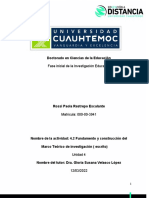 Aactividad 4.2 - Fundamento y Construcción Del Marco Teórico de Investigación - Rossi - Restrepo