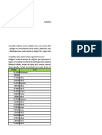 Tabla de Cuentas en Blanco