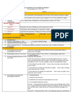 A Day) : Daily Lesson Log in Science Grade V