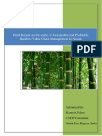 Bamboo - Draft Report On The Study of Sustainable and Profitable Bamboo Value Chain Management in Assam