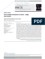 ART CLAVE Non-Metallic Inclsuions in Steel - Origin and Control