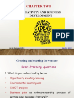 Chapter Two: Creativity and Business Development