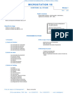 215 Programme MICROSTATION V8 Niveau 1 en 5 J