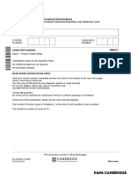 Cambridge International Advanced Subsidiary and Advanced Level