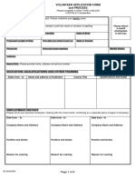 Volunteer Application Form & Guidance PDF