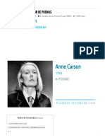 Anne Carson - Selección de Poemas - Placeres Textuales