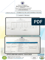 Principle Ii - Curriculum and Instructions 3. Learner's Outcome