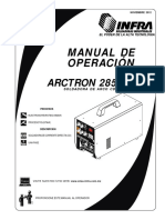 Manual de Operacion Infra Arctron-285 Alta Frecuencia