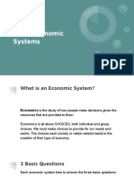 The 4 Economic Systems