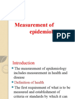 On Epidemologic Measurments