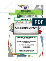 MEASUREMENT For Grade 7