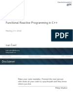 Functional Reactive Programming in C++