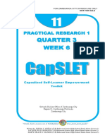 Quarter 3 Week 6: Practical Research 1