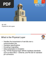 BITS Pilani: M1.4V2 Physical & Link Layers