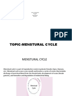 Topic-Menstural Cycle: Name-Divya Sharma Roll No-8 & Bharti Kotwal Roll No-7