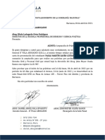 Carta de Aceptación